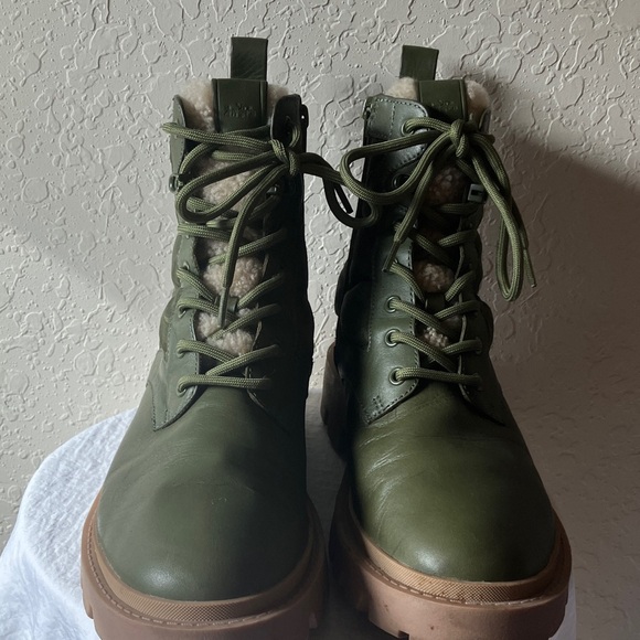 Coach: Olive Green (CF141) Citysole Quilted Leather Lace-up Boot- 10 main image 14
